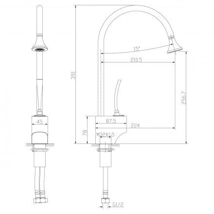 Lemark Soul LM6005C смеситель для кухни