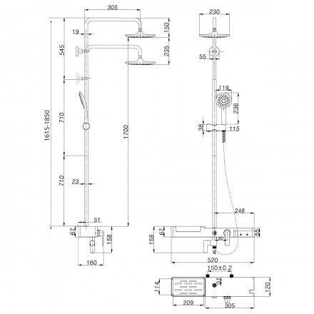 Lemark Tropic LM7007С Душевая стойка