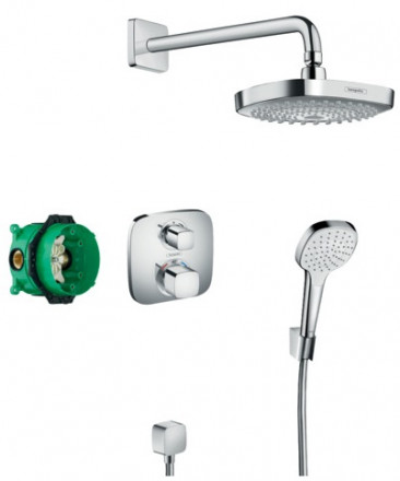 Hansgrohe Croma Select E 27294000 Душевая система скрытого монтажа с термостатом Ecostat E