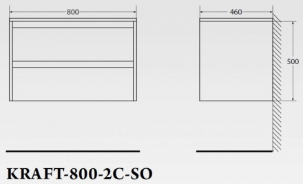 Belbagno KRAFT-1000-2C-2C-SO-RT Тумба под раковину