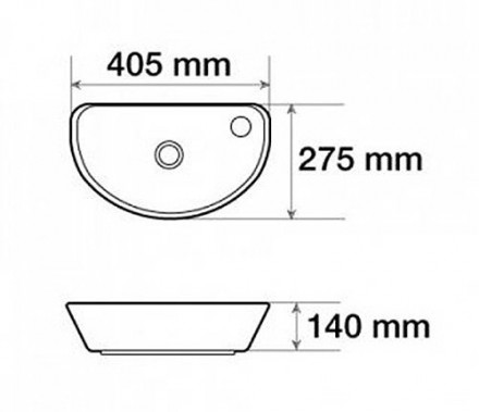 CeramaLux 7717X раковина 40.5
