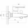 Cersanit CARI А63026 Смеситель для ванны Cersanit CARI А63026 Смеситель для ванны