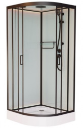 Frank F408 Black Душевая кабина 80x80