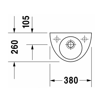 Duravit Starck 2 0761380000 Раковина
