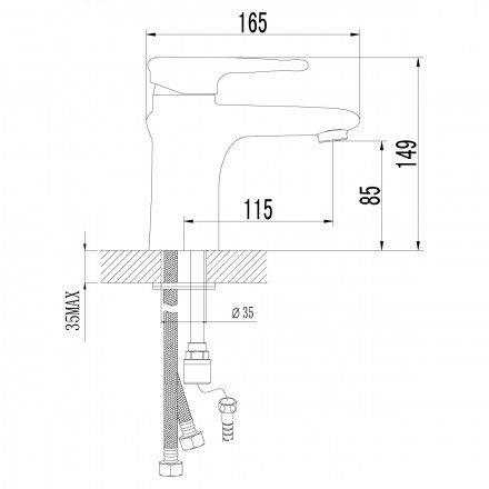 Lemark Status LM4416C смеситель для раковины