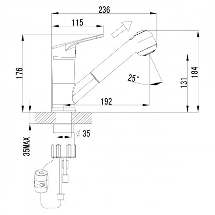 Lemark Luna LM4150C смеситель для кухни