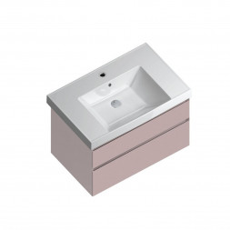 Kerama Marazzi Cubo 80 тумба  подвесная с ящиками, мальва матовая