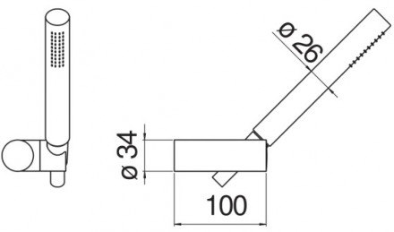 Nobili AD146/26CR душевой гарнитур