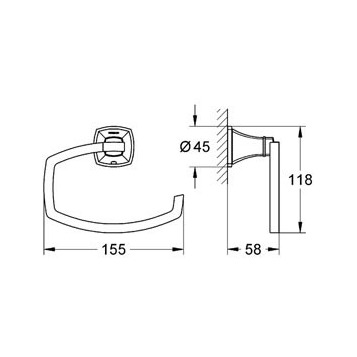 Grohe Grandera 40625000 Держатель туалетной бумаги