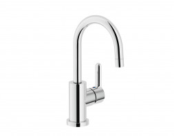 Nobili ABC AB87338-2CR смеситель для раковины высокий, поворотный излив