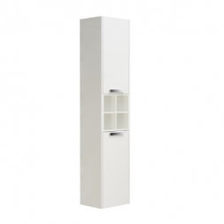 Roca Lago 857297806 Пенал белый с бельевой корзиной