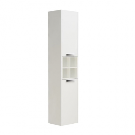 Roca Lago 857297806 Пенал белый с бельевой корзиной