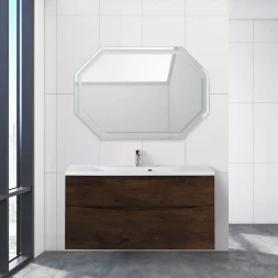 BelBagno KRAFT-1000-1C-SO-RNN тумба c раковиной подвесная с одним ящиком и одной открытой полкой