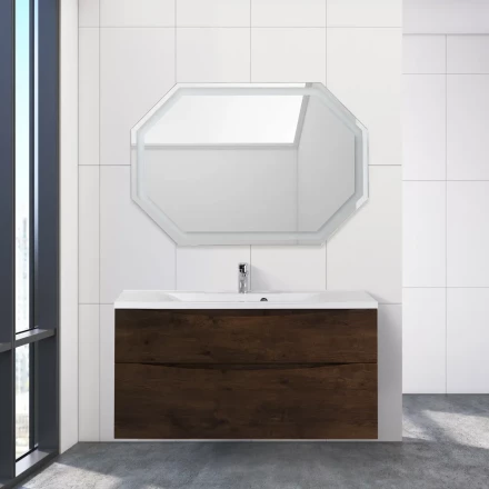 BelBagno KRAFT-1000-1C-SO-RNN тумба c раковиной подвесная с одним ящиком и одной открытой полкой