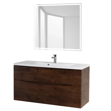 BelBagno KRAFT-1000-1C-SO-RNN тумба c раковиной подвесная с одним ящиком и одной открытой полкой