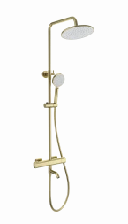 Wonzon &amp; Woghand Stay WW-B3051-A1-BG Душевая система с термостатом брашированное золото