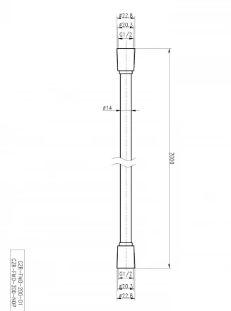 CEZARES CZR-FMD-200-NOP гибкий шланг