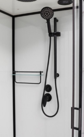 Frank F409 Black Душевая кабина 90x90