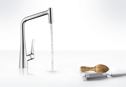 Hansgrohe Metris 14820000 смеситель для кухни с выдвижным изливом