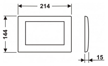 TECE Planus 9240311 клавиша смыва