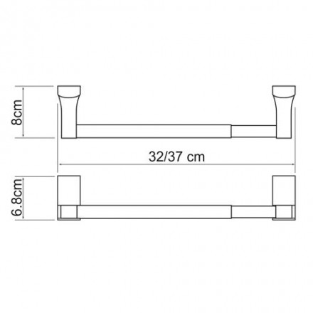 Wasserkraft Exter K-5291,32 см Держатель бумажных полотенец