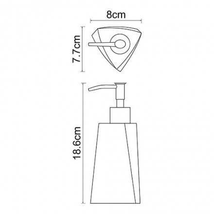 Wasserkraft Ohre K-37799 Дозатор для жидкого мыла, 200 ml