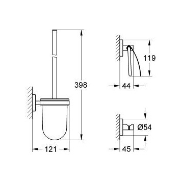 Grohe Essentials 40407001 Комплект аксессуаров 3 в 1 City Restroom