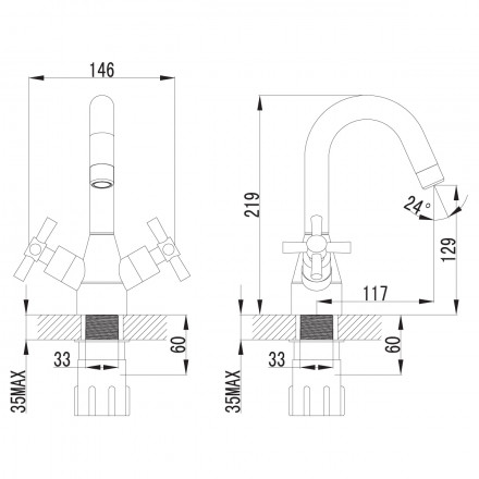 Lemark Neo LM2207C смеситель для раковины
