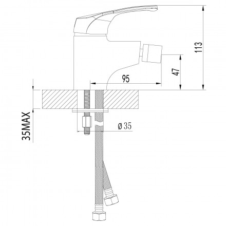 Lemark Omega LM3108C смеситель для биде
