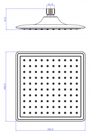 Lemark LM8035C Верхний душ