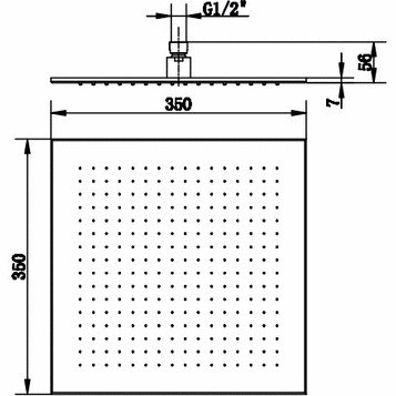 Villeroy Boch TVC00000600061 Universal Верхний душ 350 мм