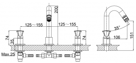 D&amp;K Hessen Grimm DA1384101 Смеситель для раковины
