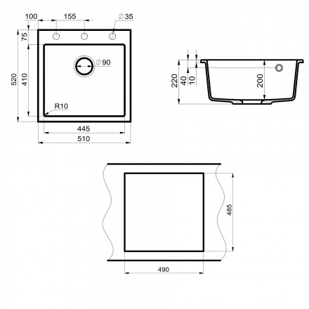 POINT Арбель 51 PN3001W мойка кухонная белый