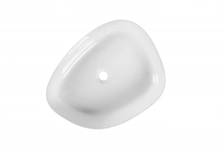 Milleau Glace MU0044-GW Раковина накладная 55x42x14 белый глянец