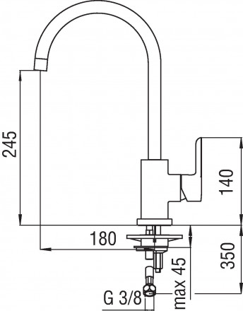 Nobili ABC AB87133CR смеситель для кухни