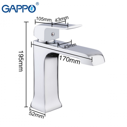 Gappo G1050-8 Смеситель для раковины