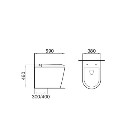 Grossman Smart GR-PR-5702 Унитаз-биде электронный приставной