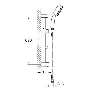 Grohe Tempesta New Cosmopolitan 100 27578002 Душевой гарнитур