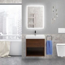 BelBagno MARINO-600-2C-PIA-BL-P тумба с раковиной напольная