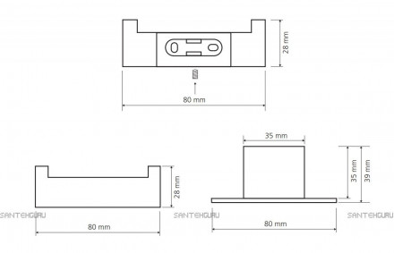 Bemeta NERO 135006030 крючок двойной