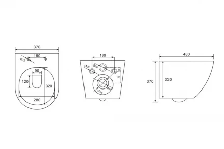 ABBER Bequem AC1100MW унитаз