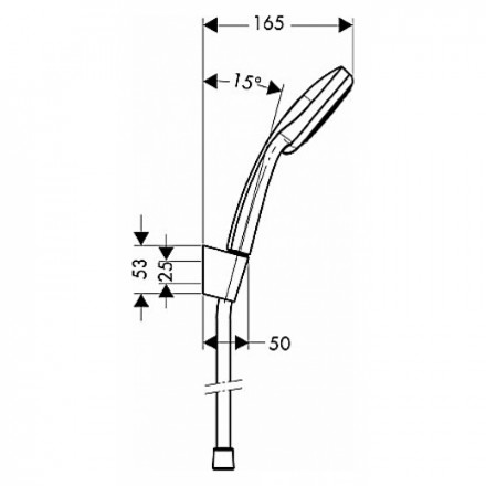 Hansgrohe Croma 100 Multi/Porter&#039;S 27595000 Душевой набор