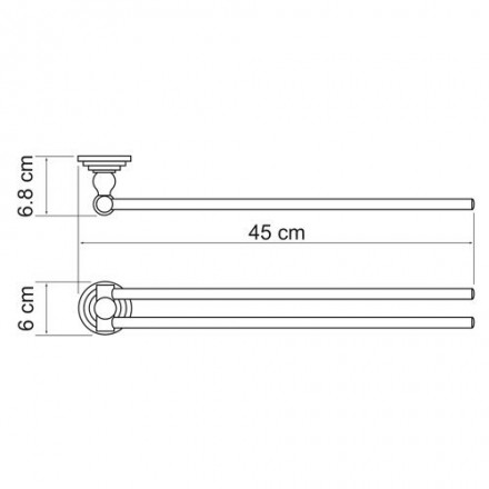 Wasserkraft Ammer К-7031 Держатель полотенец рога