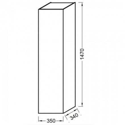 Jacob Delafon EB984-N18 колонна L35 белая