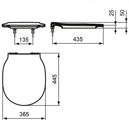 Крышка сиденье с микролифтом Ideal Standard Connect E036601