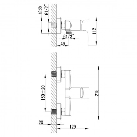 Lemark Plus Factor LM1603C смеситель для душа
