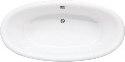 Aquastone Оливия ножки хром ванна из искусственного камня