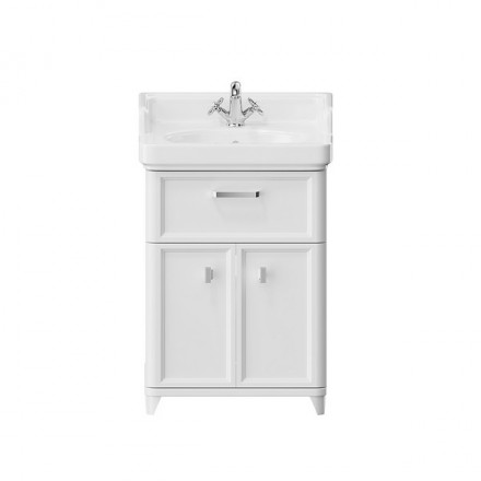 Kerama Marazzi Pompei тумба  напольная с ящиком и дверцами 60, белая глянцевая