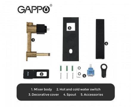 Gappo Futura G1017-16 Смеситель для раковины
