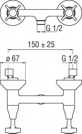 Nobili Carlos Primero T3 CP230-T3CR смеситель для душа